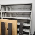 Tall Grey Metal Tennsco Bookshelf Shelving 49" W x 77" H